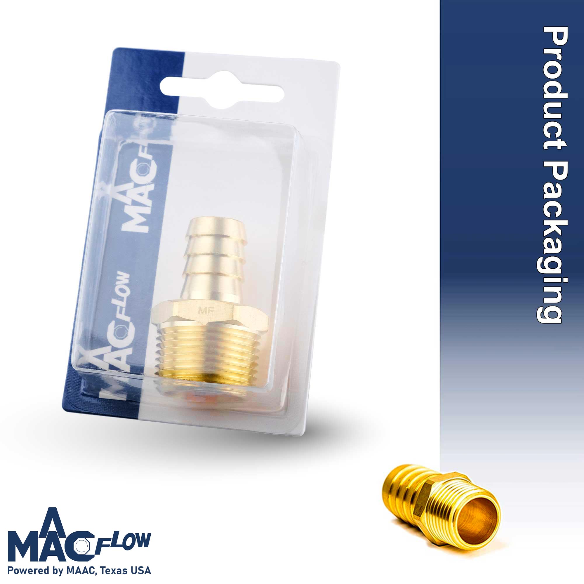 Amazon.co.jp: MAACFLOW 真鍮有刺ホース継手 5/8インチホースIDバーブ