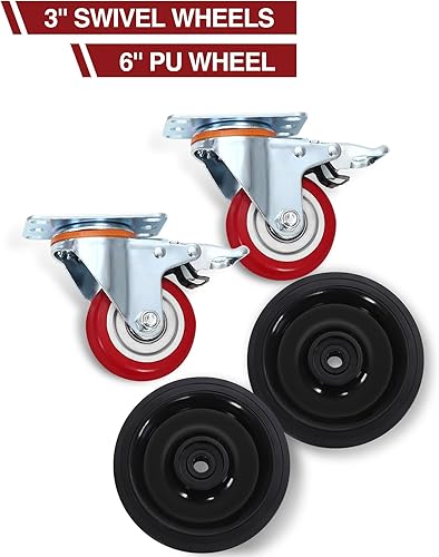 Miniatura 4 de DEXSO Bandeja de drenaje de aceite eléctrica de 20 galones con bomba de 110 V y manguera de 8 pies, perfil bajo y mango plegable en T, carrito