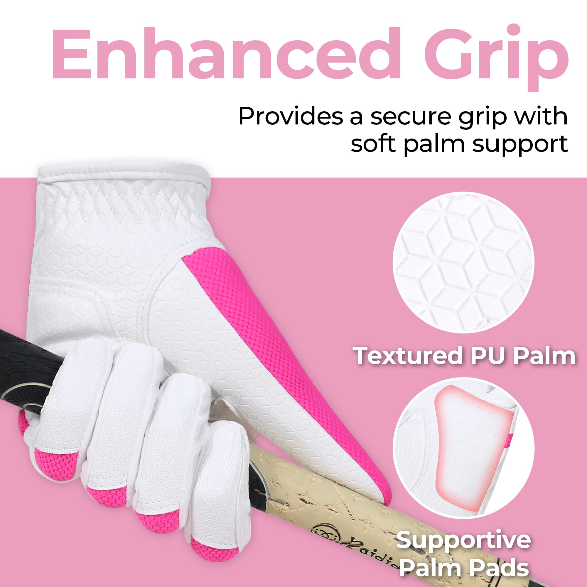 GIAMZONP Womens Golf Glove for Left or Right Hand 1 Pack, Breathable Lightweight Ladies Golf Glove with Non-Slip Grip for Women Golfers - Image 3