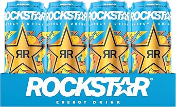 Rockstar Juiced Energy Drink - Mango 500ml cans - Non-Alcoholic - 160 mg Caffeine Delicious Tasty And Twisty Treat With Your Family And Friends For All Occasions (6)