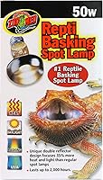 Zoo Med Repti Basking Spot Lamp 50W (3 Pack) - Patented Double Reflector, 35% More Heat & UVA for Bearded Dragons, Iguanas