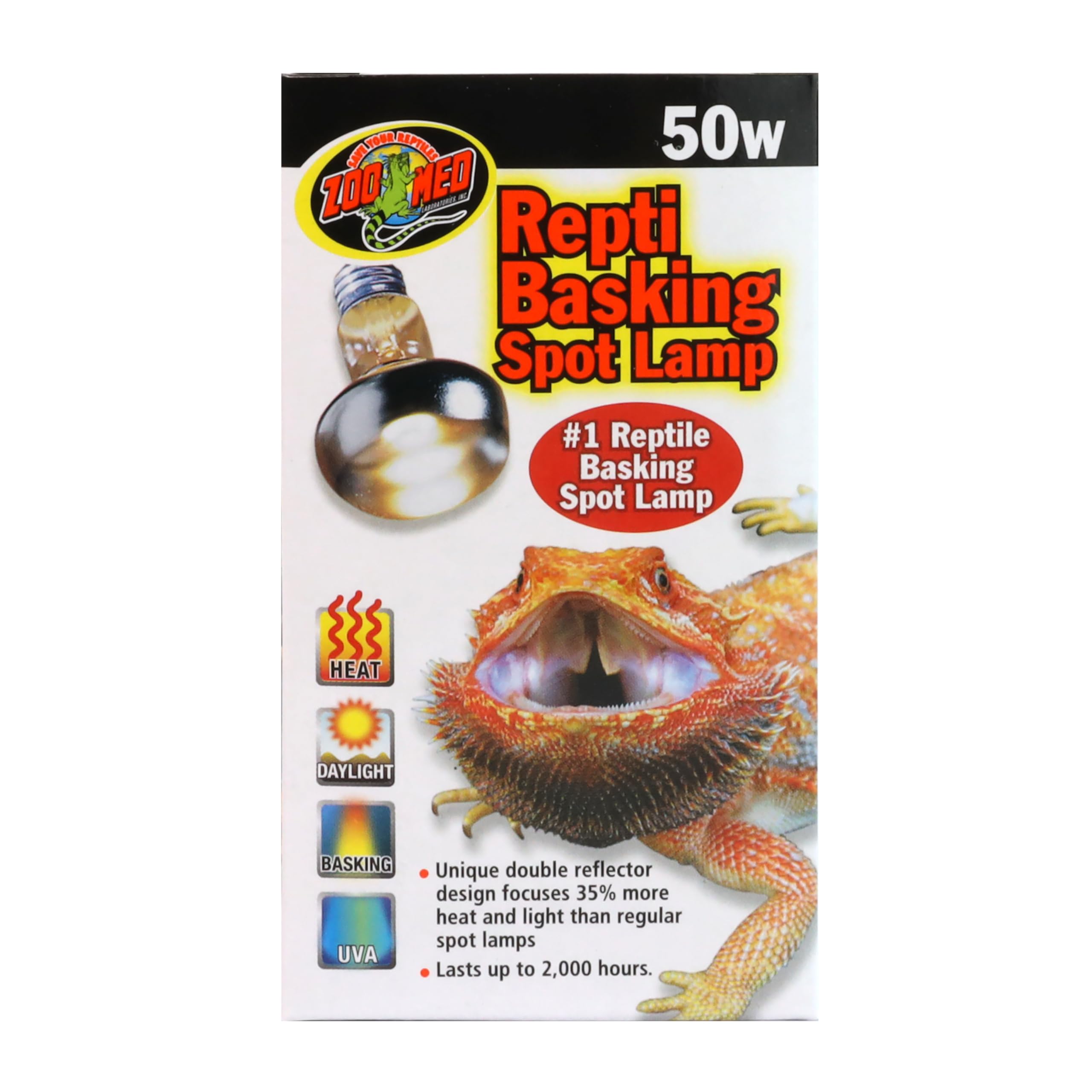 Zoo Med Reptiles te bronceas Spot lámpara 50 vatios