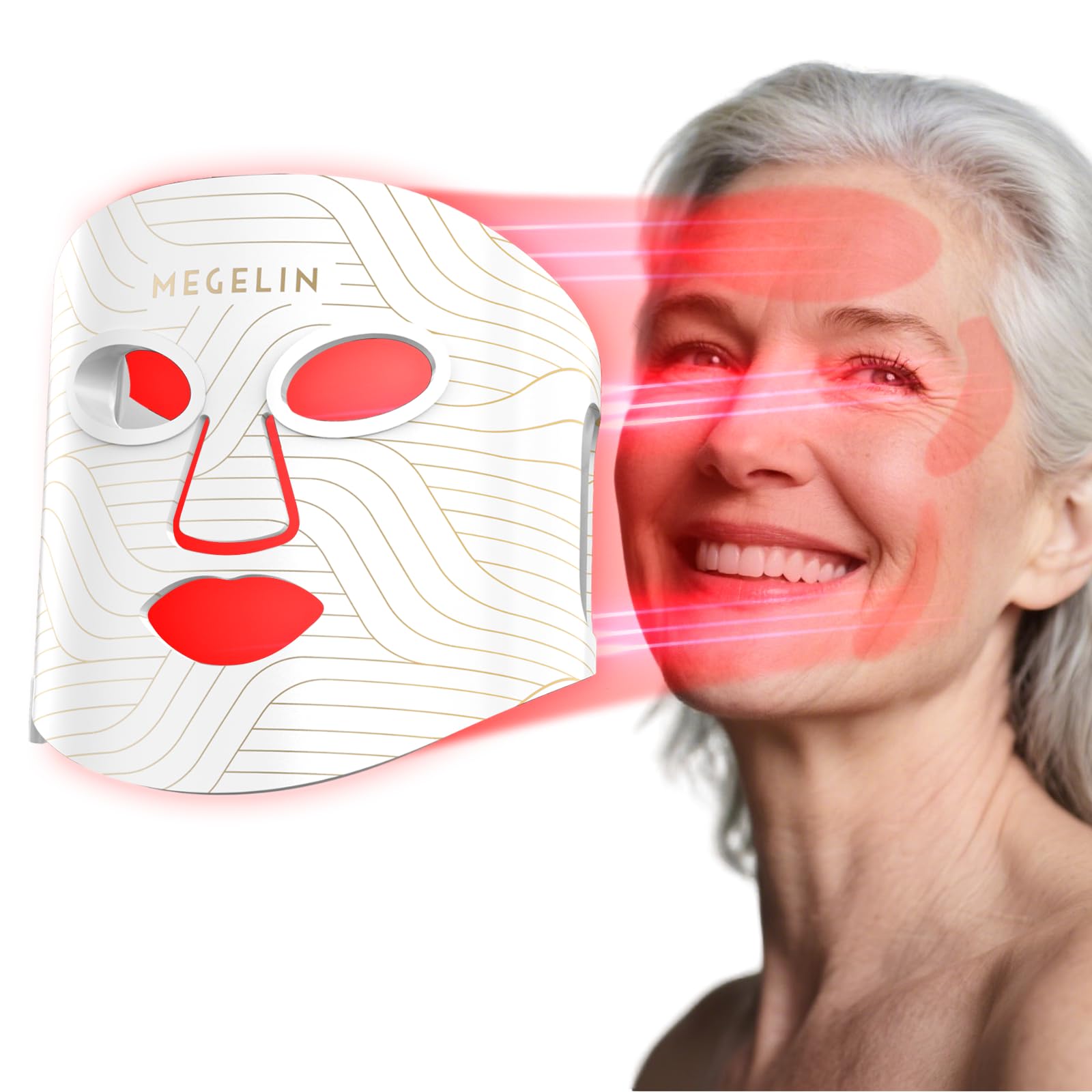 MEGELIN Upgrade Led Red Light Therapy Mask