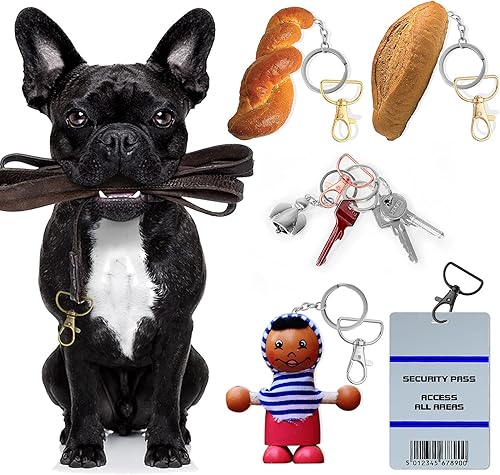 Miniatura 6 de Hotop 35 Piezas Cierres Giratorios Mosquetones de Cordón Ganchos de Clip para Llavero Gancho de Metal Cierre de Garra de Langosta con Anillos en D