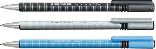 Miniatura 3 de STAEDTLER Triplus - Lápices mecánicos micro de 0.028 in HB #2, ergonómicos, paquete de 3 con borrador giratorio, herramientas de dibujo y dibujo,