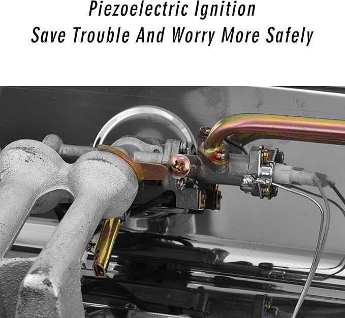 Estufa de Gas de 1 Puesto, Acero Inoxidable, 12624 BTU miniatura 6