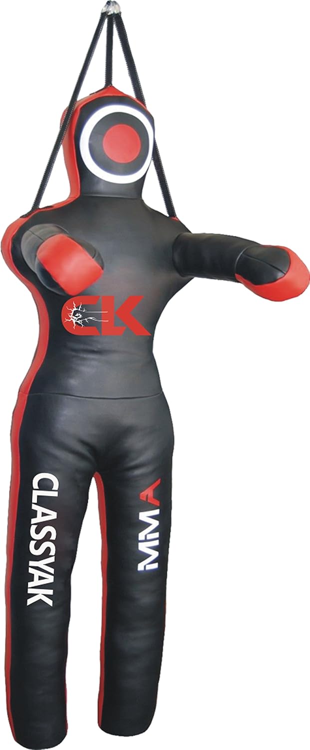 Classyak MMA Jiu Jitsu Martial Arts Grappling Dummy Sports Punch Bag Synthetic Leather - 48 inches