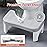 Recximi Toilet Poop Stool, 7 Height Squatting Potty for Adults, Toilet Stool Squat Adult, Portable Bathroom Pooping Foot Stool, Non-Slip Toilet Assistance Step Stool, Gray/Gray Legs