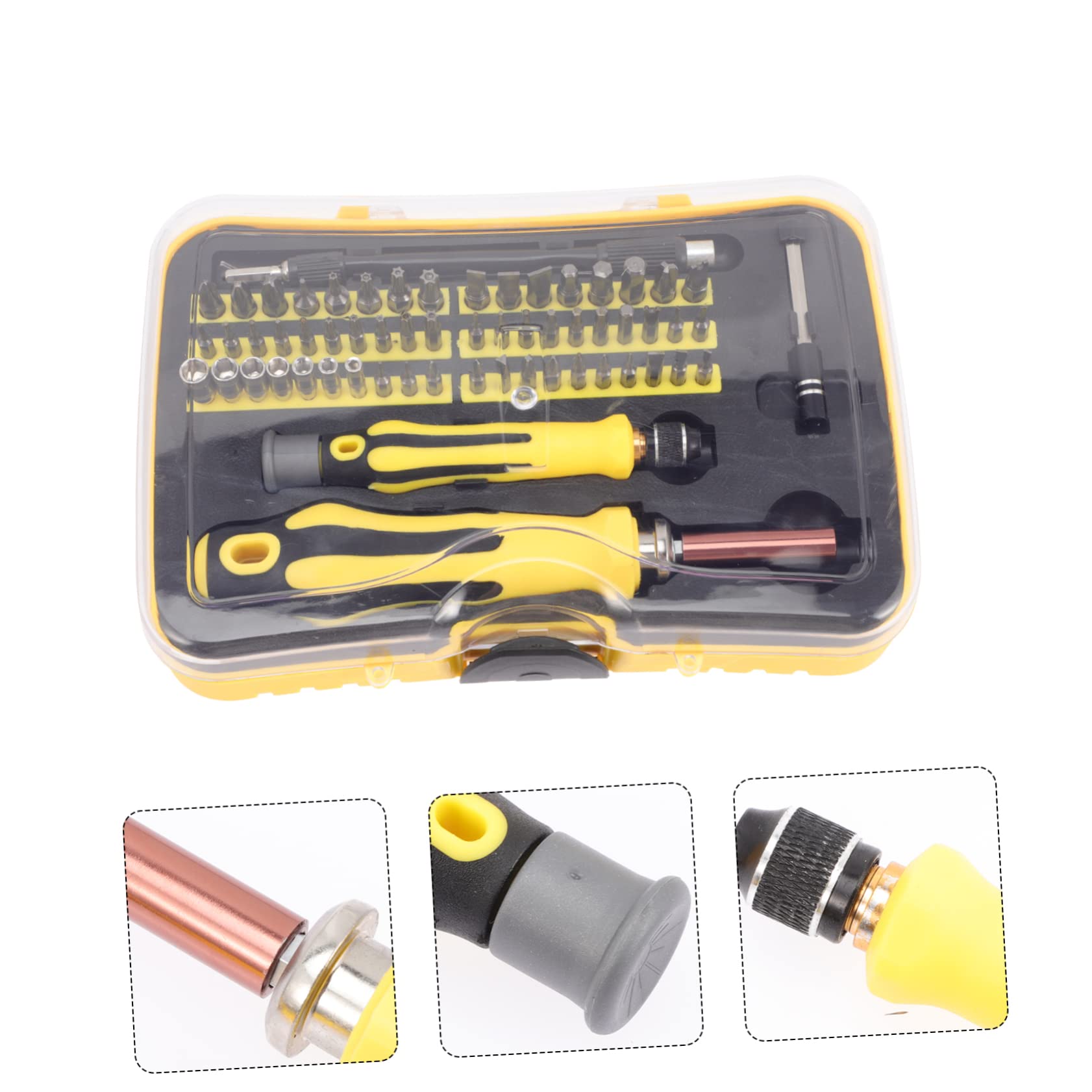 Set di Cacciaviti di Precisione Giallo, per Riparazioni | Telefono e Fotocamera, Formato Compatto, Facile da Riporre, Adatto a Dispositivi di Precisione