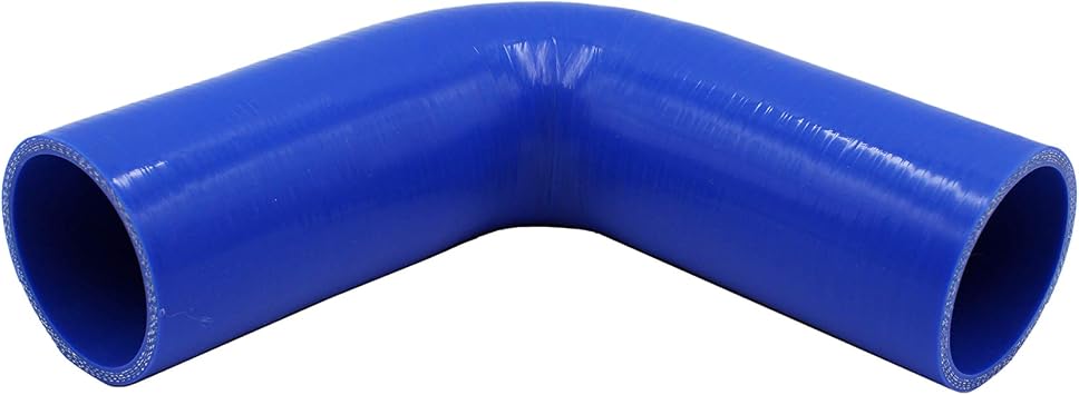 90 Degree Elbow Coupler Silicone Hose 2.50 ID for Turbo/Intercooler/Intake Piping, 7" Legs, 4 ply