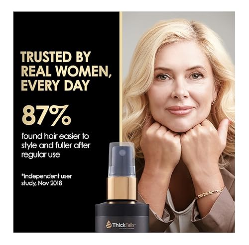 Miniatura 5 de ThickTails Hair Thickening Spray for Women & Men, Instant Volume & Fuller Looking Hair for Fine or Thinning Hair, Root Lift Volumizing Pre-Styler,