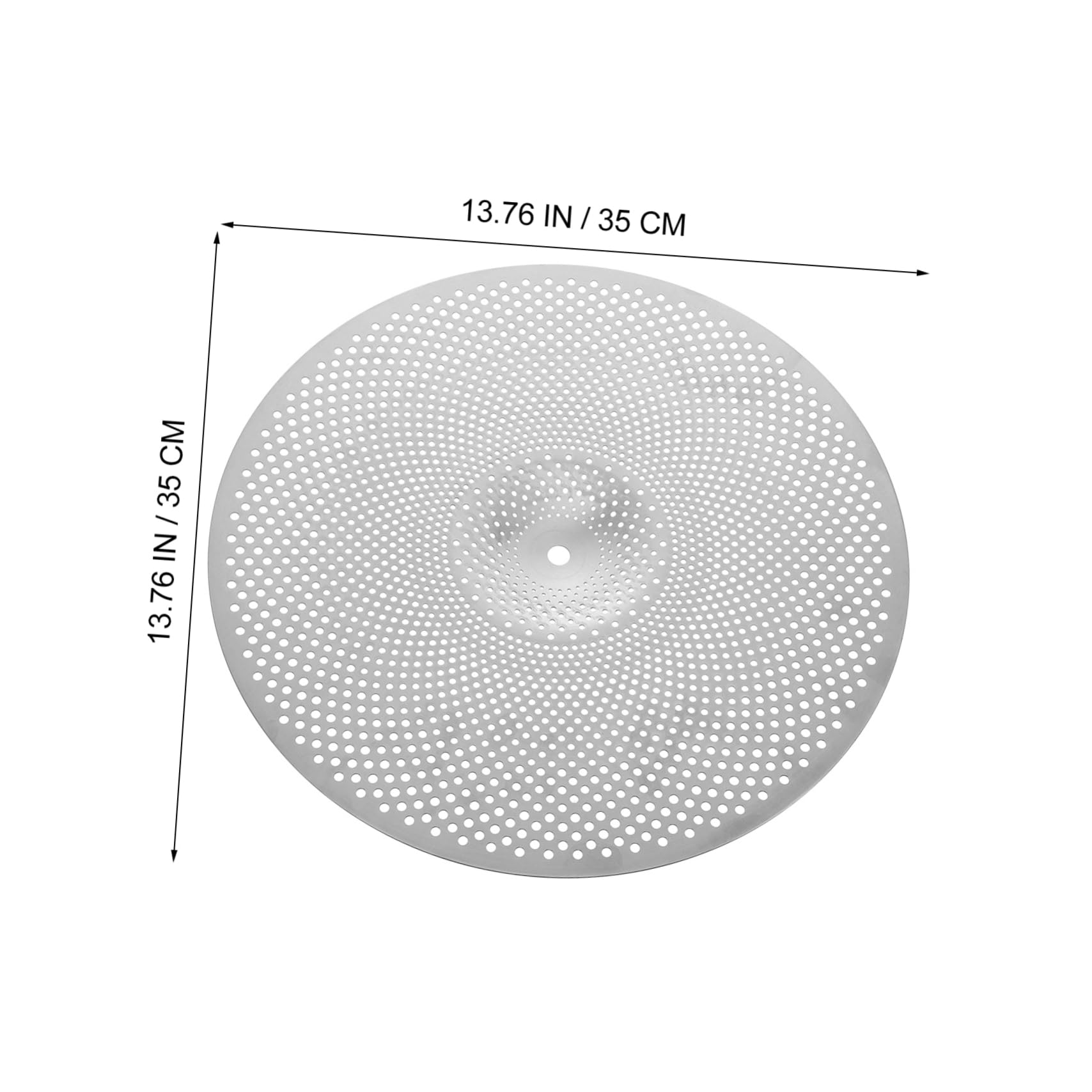 Toyvian Piatti Riduzione del Rumore in Lega Argento Accessorio Speciale per Drum Kit per Batteria da 14 Pollici per Esercitazioni Silenziose e Sostituzioni