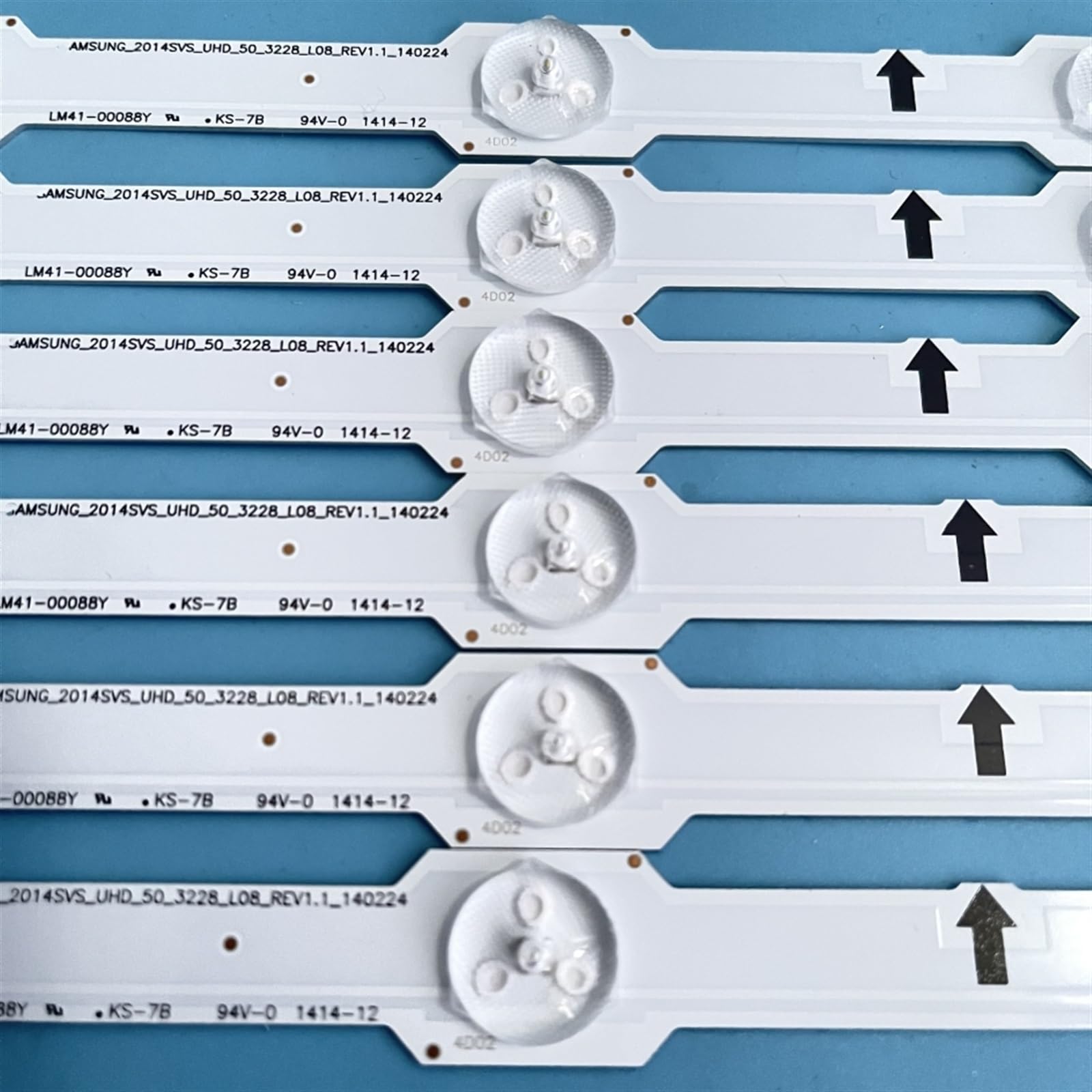 Striscia LED 14 LED Compatibile for TV 50" UE50HU7000 UA50HU7000 LM41-00088Y for BN41-02223A BN96-32178A BN96-32179A 2014SVS_UHD_50_3228