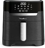 Moulinex Friteuse sans huile XL + gril, 4,2 L, 6 personnes, 8 programmes, Température réglable, Timer, Air fryer, Frites, Grillades, Poulet rôti, Easy Fry & Grill Digital 2-en-1 EZ505810 - 2