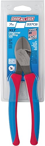 Miniatura 7 de Channellock e338cb Alicates de corte diagonal de la serie E con Lap XLT conjunta y Código Azul Grips