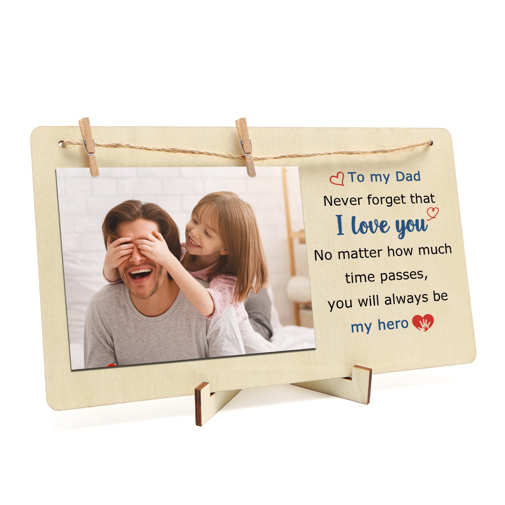 LmashRbaiw Dad Gift from Daughter Son, Gifts for Dad Birthday Christmas Valentine's Easter Day Father's Day Photo Frames Gifts Presents