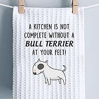 Vista 3 de PWHAOO Toalla de cocina Bull Terrier, una cocina no está completa sin un Bull Terrier toalla de cocina regalo para amantes de los perros