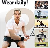 Vista 8 de Codera de compresión (1 par) - Coderas de apoyo instantáneo para brazo para tendinitis, artritis, bursitis, golfistas y coderas de tenis