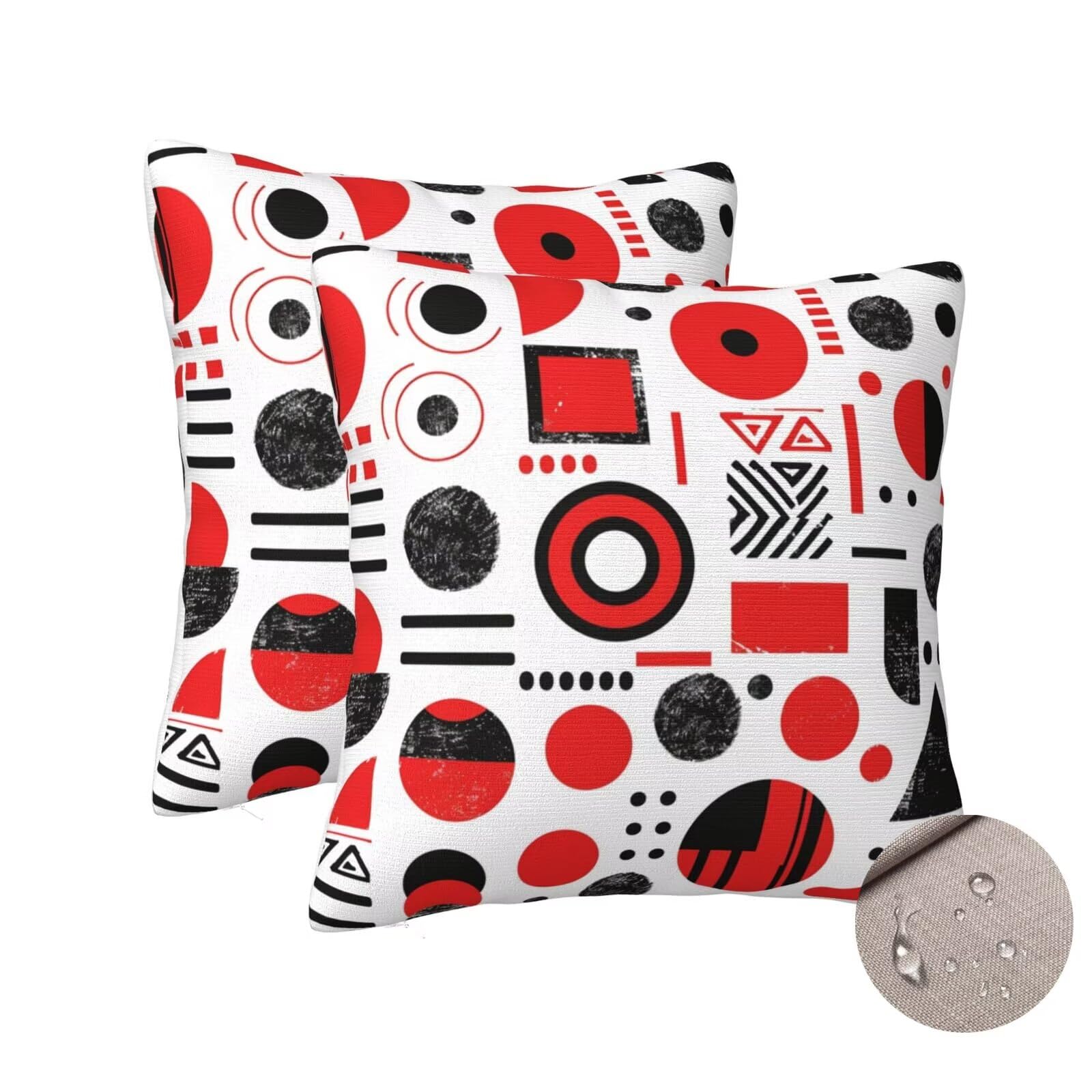 Housses de coussin extérieur imperméable 70x70 pour salon de jardin