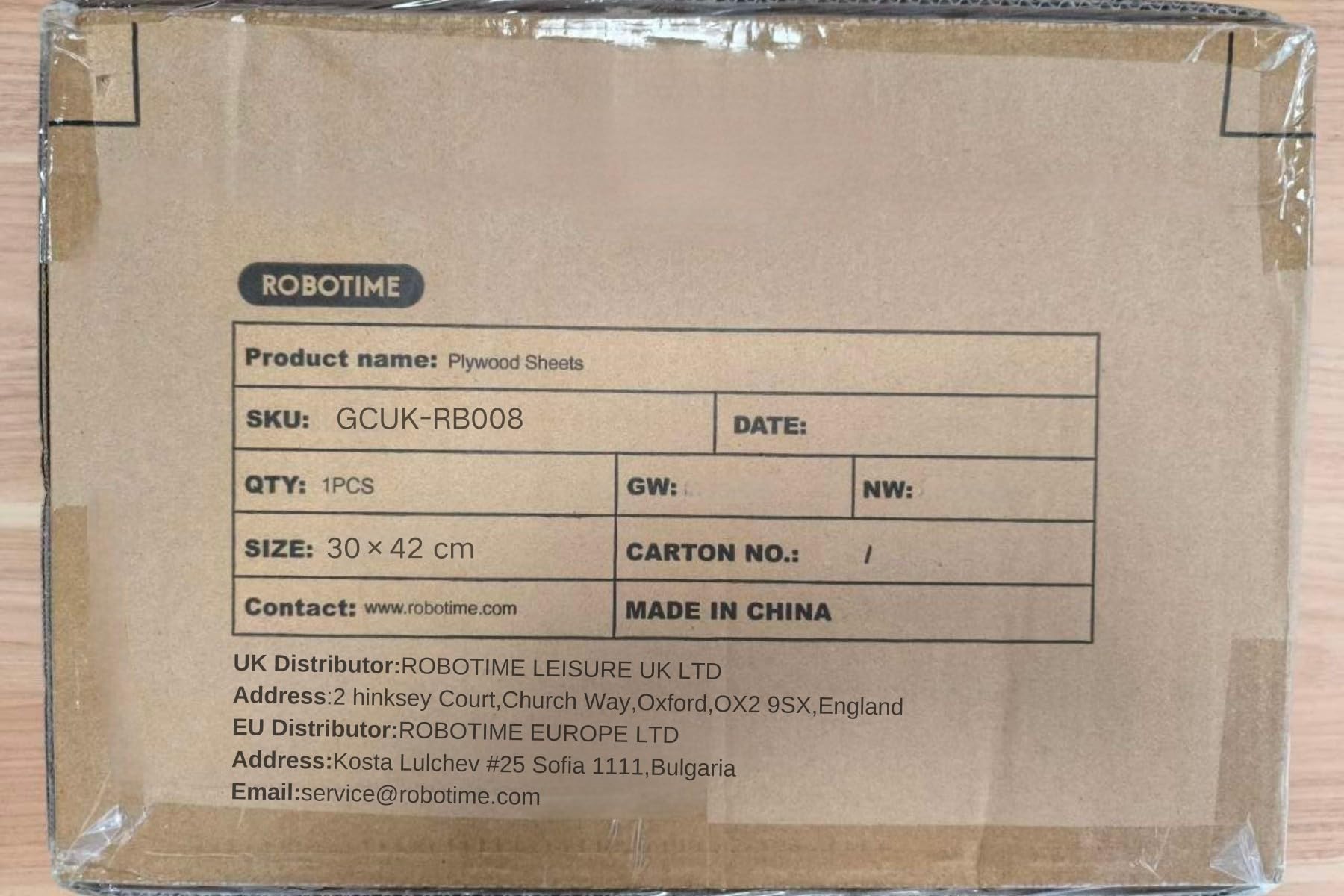 ROBOTIME Tablero Madera Contrachapada 3mm Bubinga A3 30×42cm 8 Piezas Tablero de Madera a Medida Para Bricolaje,Pirograbado Corte por Laser CNC Router Modelado