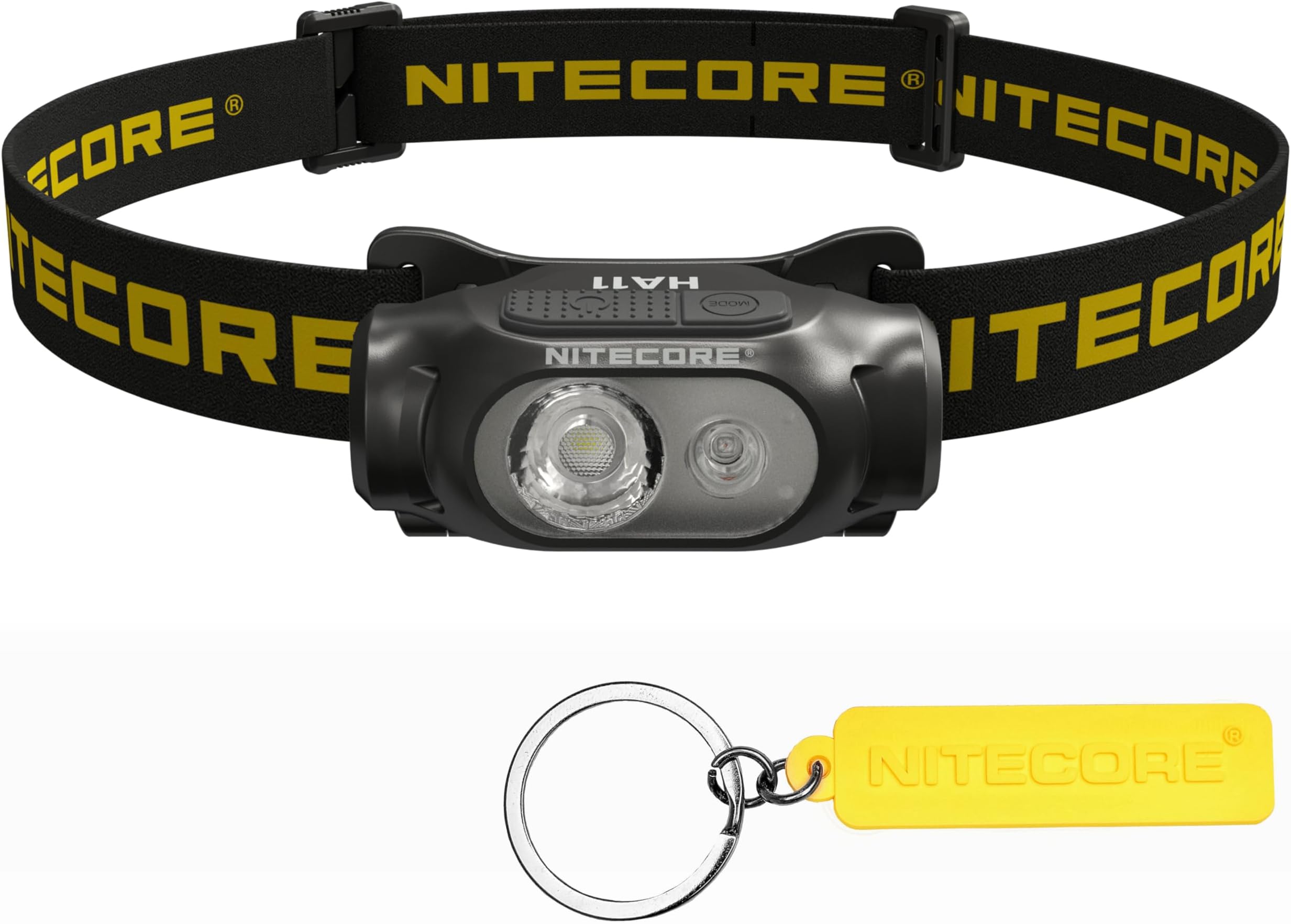 Nitecore HA11 240 Lumen Ultra Lightweight AA Headlamp Dual Beam Headlight Tag (Normal Headband)