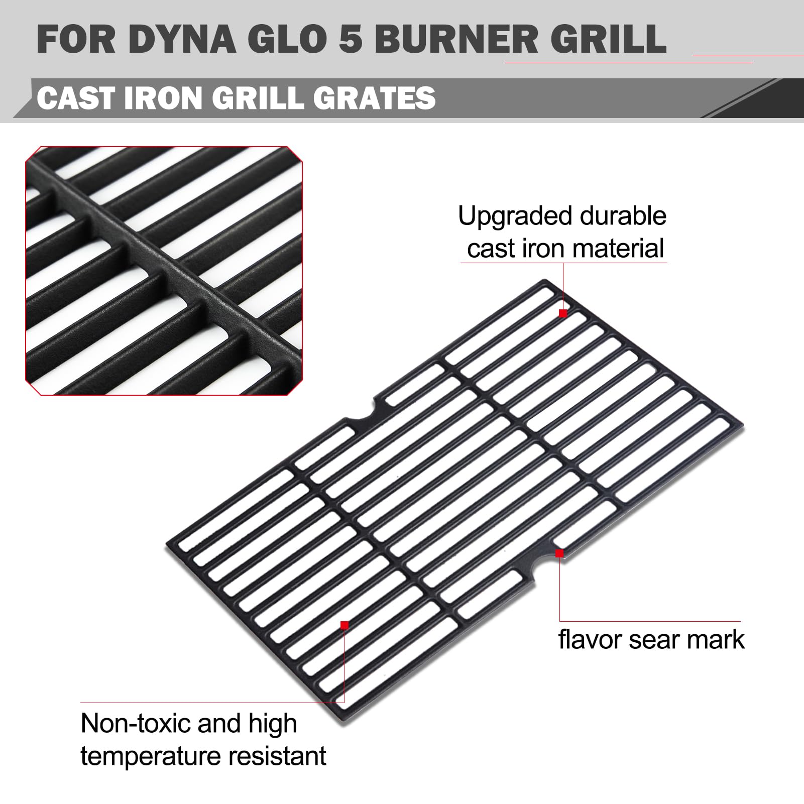 DGH474CRP Tende di calore Griglie di ricambio per Dyna Glo Grill Parti di ricambio DGH474CRP-D DGH474CRN-D Parti di griglie 70-02-411 Griglie Sear laterale Plus Piastra di calore del bruciatore 70-02