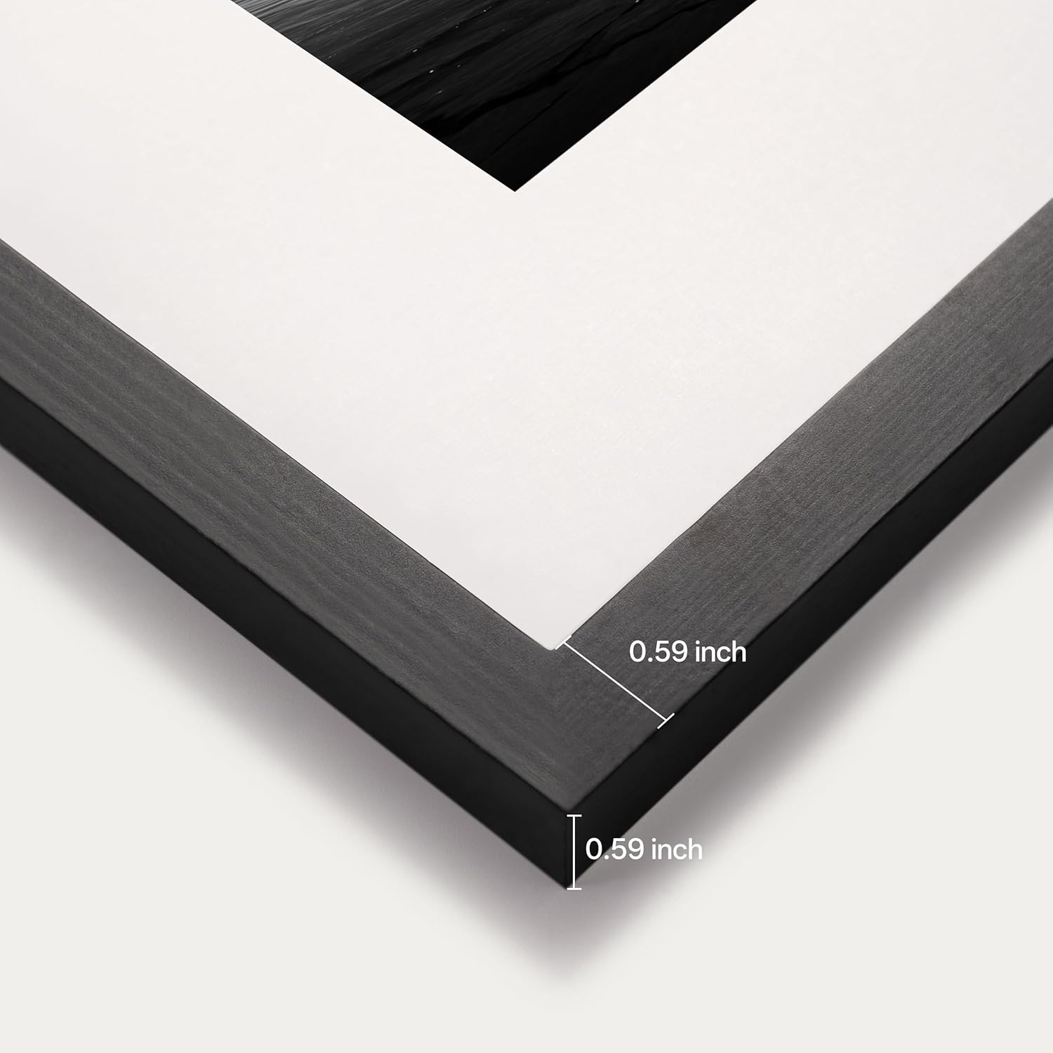 eletecpro 11x14 Picture Frame 4 Pack Made of Solid Wood and Strong Real Glass, Display 8.5x11 Photos with Mat or 8x10 without Mat, Room Decor for Wall and Tabletop, Gallery Gifts Black