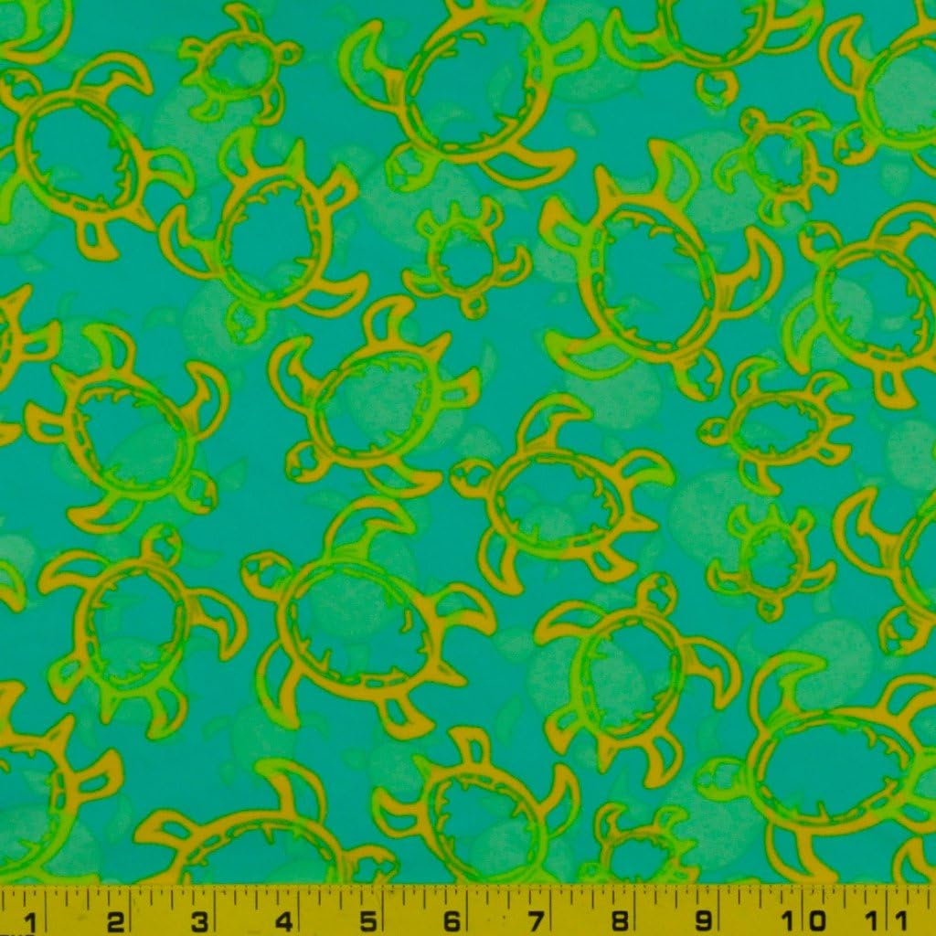 Tuga Green Apple Print - 58-60" Wide Nylon Lycra Swimwear/Activewear Fabric By The Yard