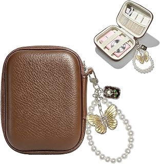 Digital Camera Case Small,Compatible with KODAK PIXPRO FZ45 FZ55 case Brown | canon powershot elph 360 case,CAMKORY DC403,Hard EVA Travel Carry Cute Case Bag,Hard Shell Camera Pouch with Mesh Pocket
