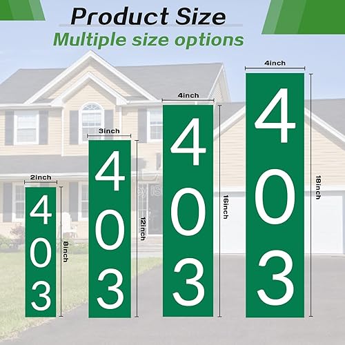 Miniatura 191 de Placa de dirección acrílica personalizada, letrero de dirección horizontal, utilizado para casa, puerta, calle o buzón Hengkuan-2