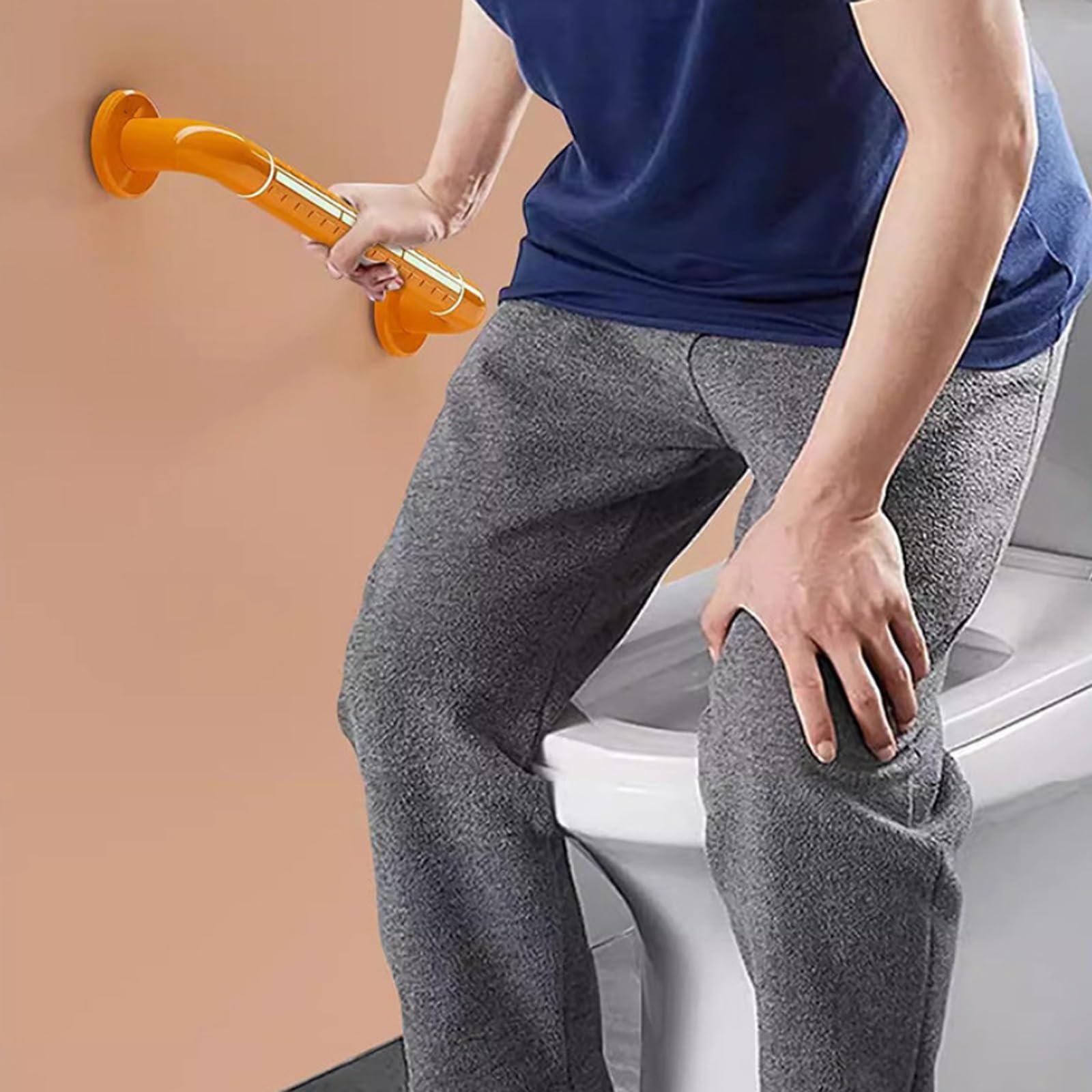 Resistentes Y con Ventosas. Asas De Ducha Seguras para Personas Mayores Y con Discapacidad. No Requieren Herramientas Ni Perforaciones.(70CM)