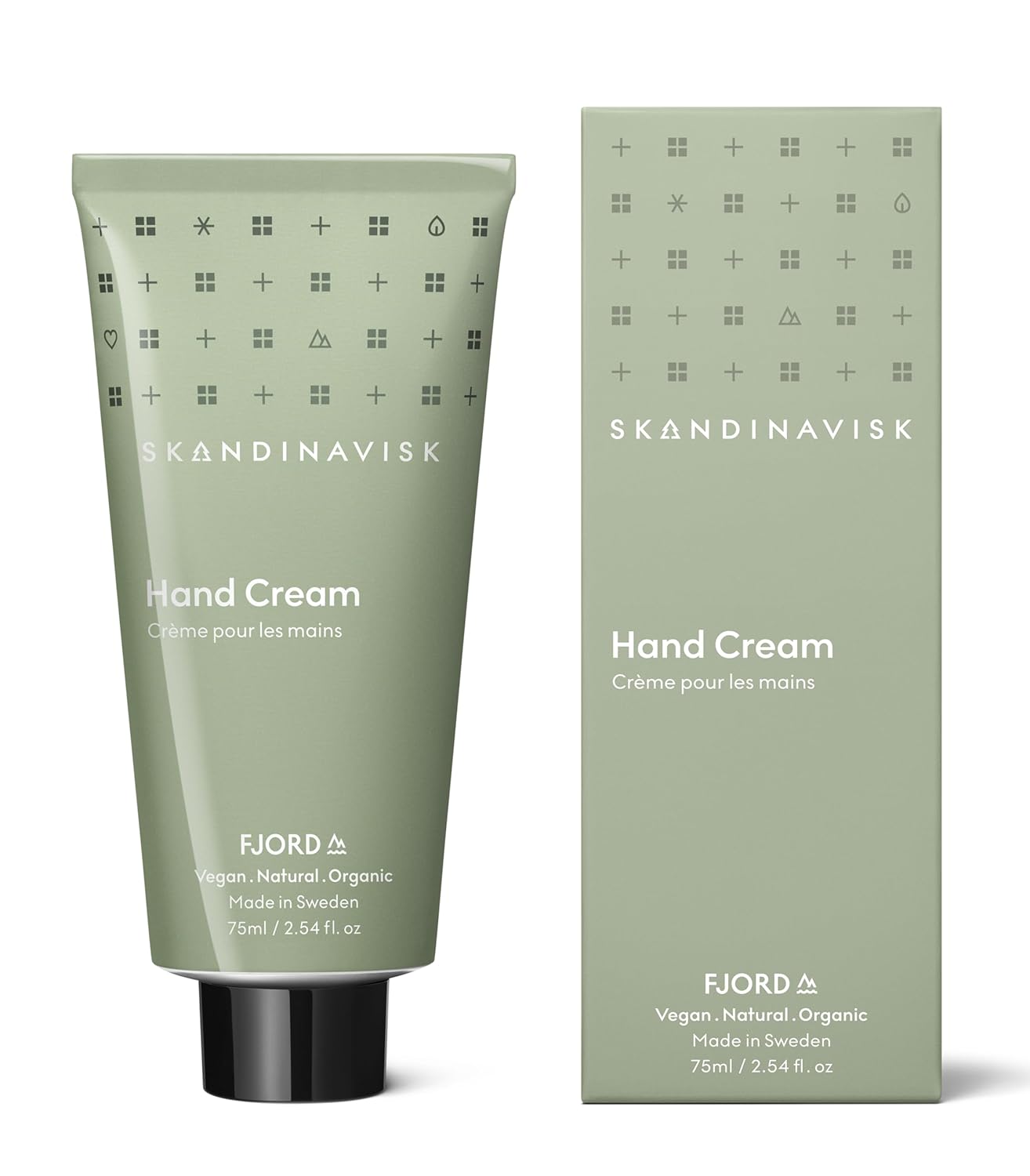 Skandinavisk FJORD Hand Cream, Scent Notes: Green Apple, Pear Blossom, Orchard Fruits and Redcurrants, Vegan Formula, 2.54 fl. oz.