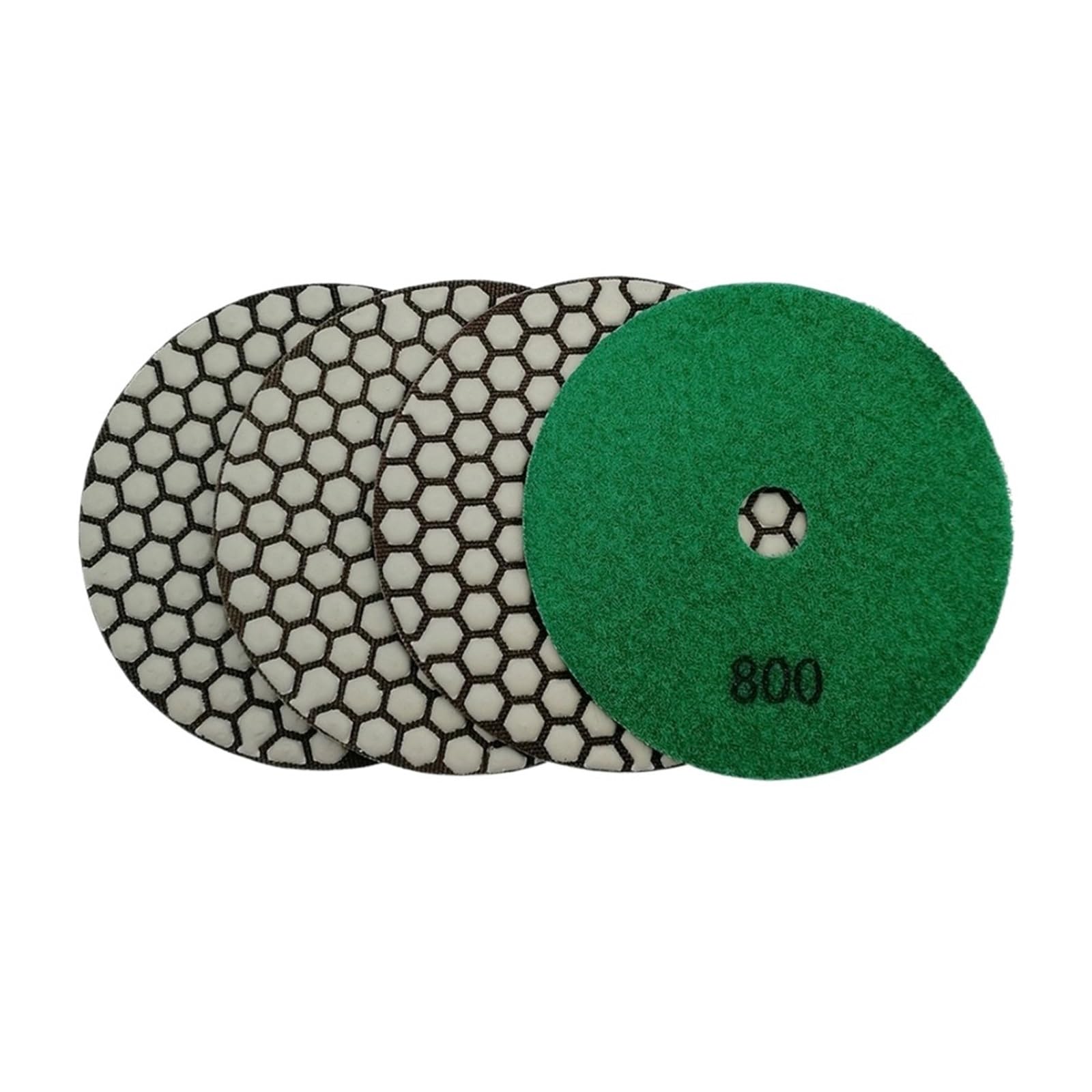 4 Uds Dia 5 "Grit #800 almohadillas de pulido en seco flexibles discos de lijado de piedra de 125mm for granito mármol cerámica cuarzo