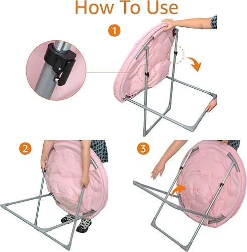 Miniatura 23 de Amazon Basics Silla en forma de platillo de piel sintética con marco de metal, color negro 27.2 pulgadas de profundidad x 32.3 pulgadas de ancho x