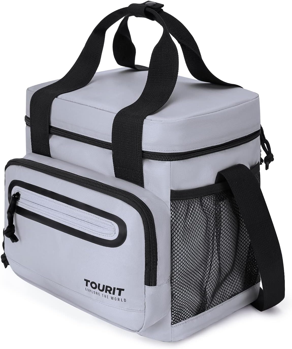 Large Lunch Bag 14L Insulated Lunch Box Lunch Cooler for Men Women Work, Black