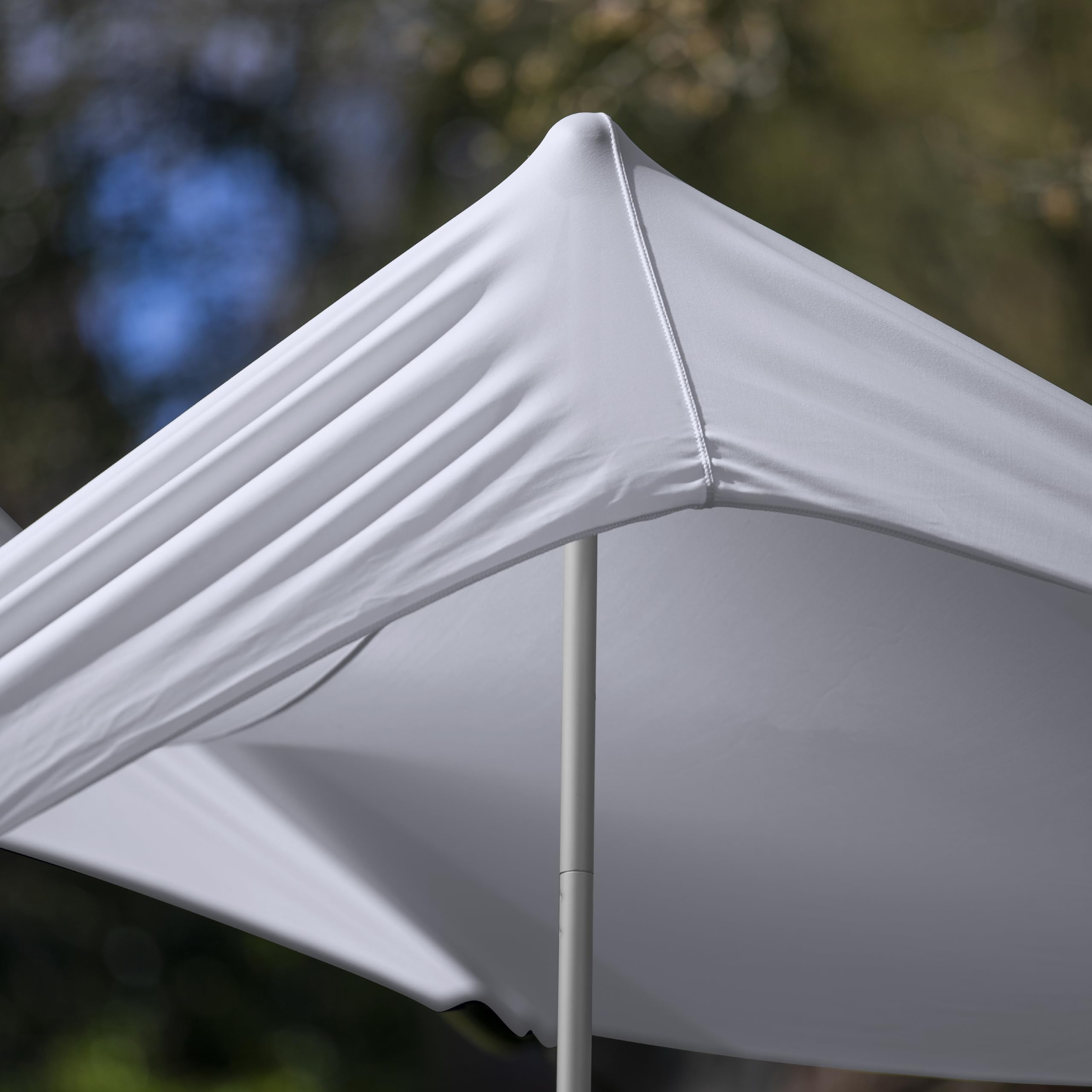 Meister 6819520 Voile d'ombrage - 210 x 210 cm - Protection UVA/B - SPF50+ - pour jusqu'à 4 Personnes - avec ancrages de Sable - Gris - Tente de Plage