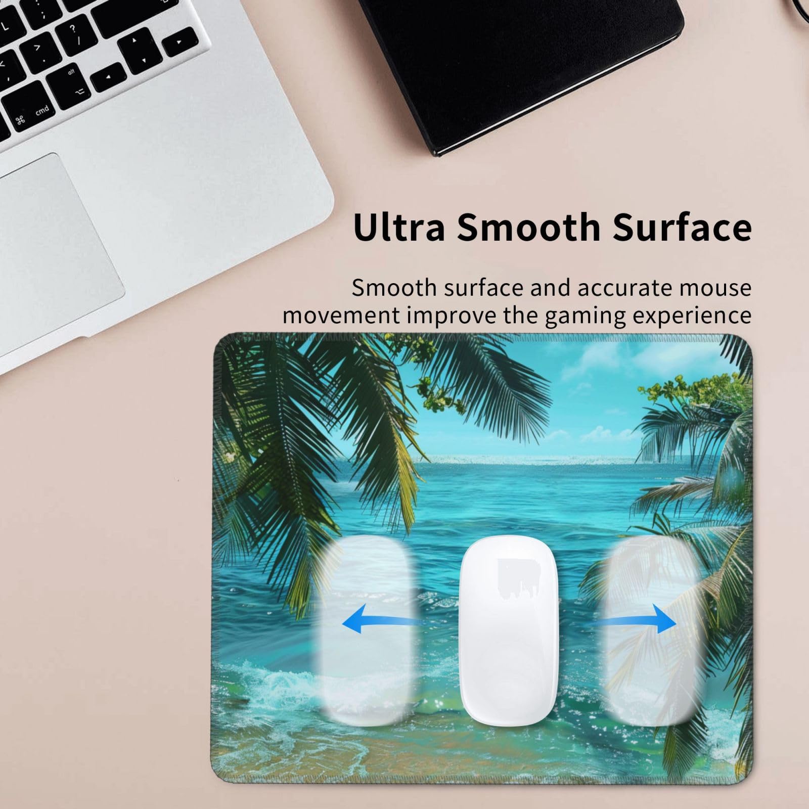 Beach Mouse Pad, Mousepad Non-Slip Rubber Base Mouse Pads For Computers Laptop Office Desk Accessories Mouse Pad