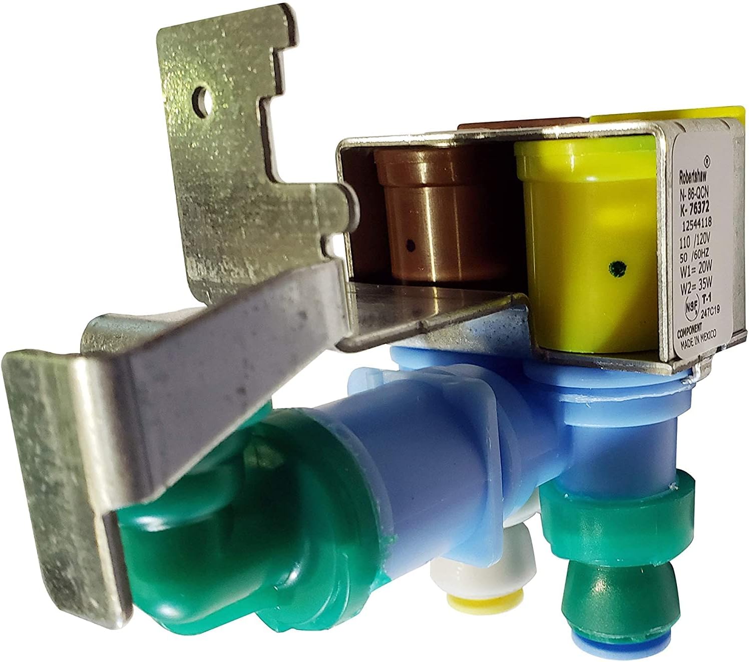 [WP67006531Valve OEM Mania] 67006531 NEW OEM Produced for Whirlpool Refrigerator Water Valve by Robertshaw Replacement Park - Replaces AP4080862 1187394 12544118 AH2070064 EA2070064 PS2070064