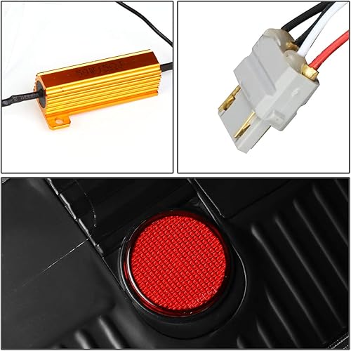 Miniatura 6 de DNA MOTORING TL-F15004-LED-3D-BK-CL Conjunto de luz trasera LED 3D para lado del conductor y del pasajero compatible con Ford F150 Lobo 04-08