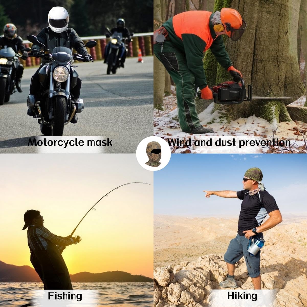 Camo Balaclava Face Mask for Man and Women-Hunting,Skiing,Motorcycle Windproof,UV Protection&Military Training - Image 5