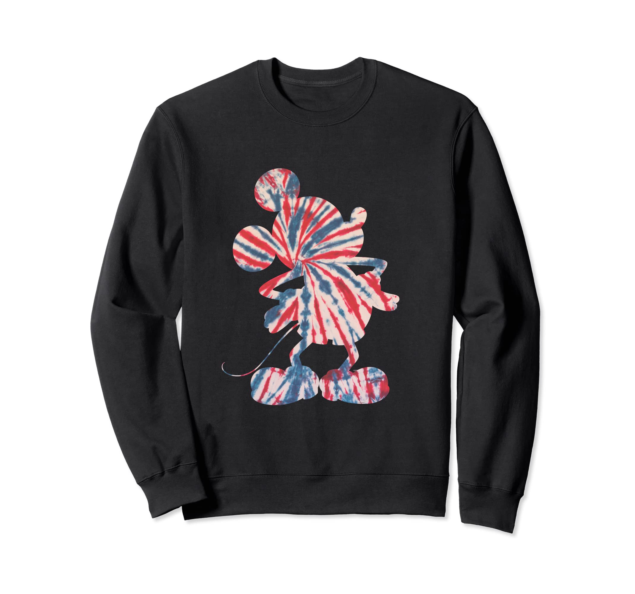 Sweat Mickey Mouse tie-dye bleu blanc rouge pull Disney coton imprimé - 2