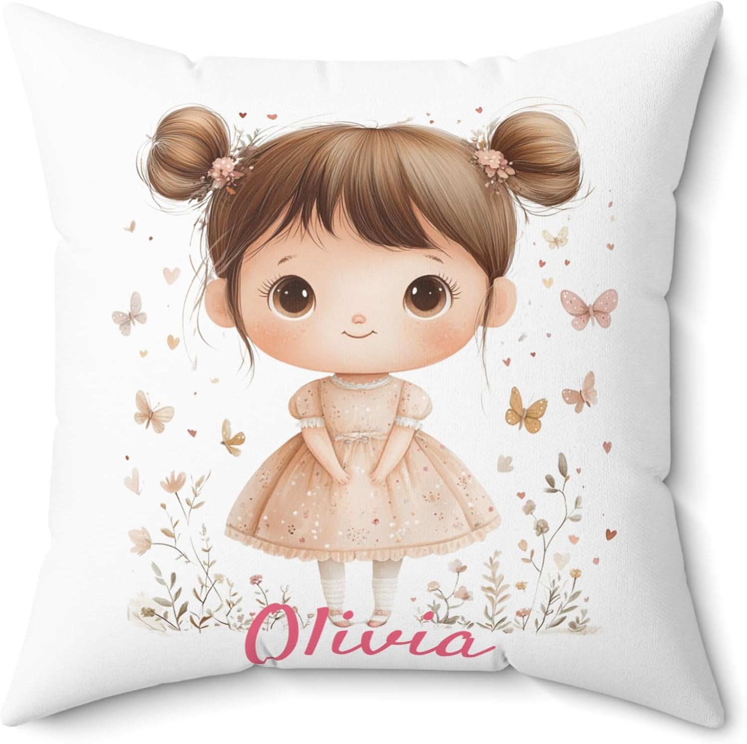 Baby Girl Pillow Olivia – Olivia Olivia Name Pillow – Personalized Baby Gift – Ideal for Baby Girls