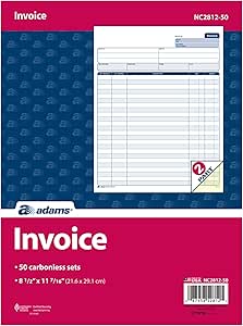 Amazon.com : Adams Invoice Sets, 2-Part Carbonless, 8-1/2" x 11-7/16 ...