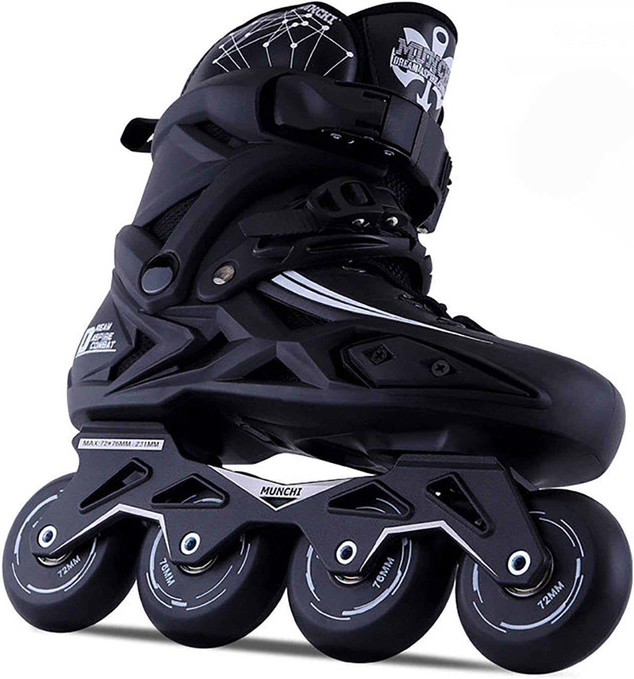 Inline Roller Skates for Adults/Fashion Single Row Skates, With Protective Gear - for Roller Club and Outdoor Sports(Unisex),36