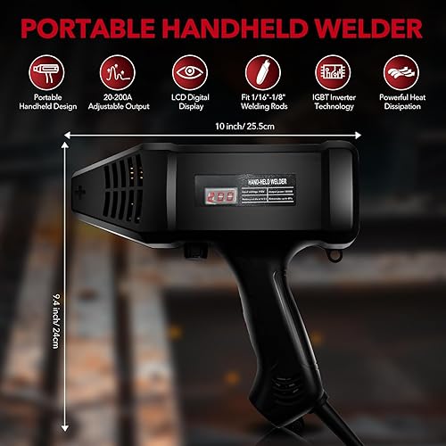 Miniatura 2 de TRQWH Máquina de soldadura 120A de mano 110V soldador de palo portátil Máquina soldadora ARC Inverter IGBT Mini máquina soldadora MMA apta para