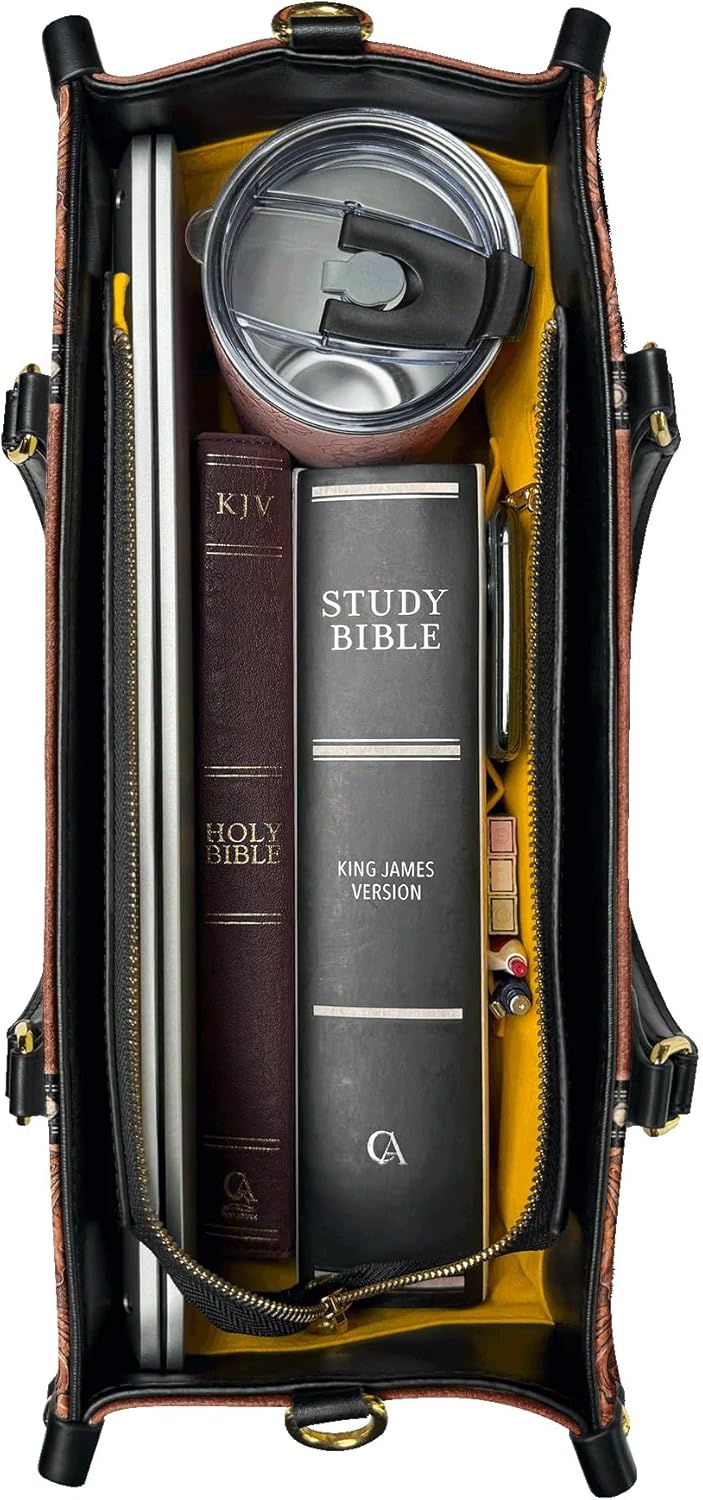 Bible Leather Handbag For Christian Women, Premium Vegan Leather, Valentine's Day Gifts for Women, Wife, or Mother - Image 6