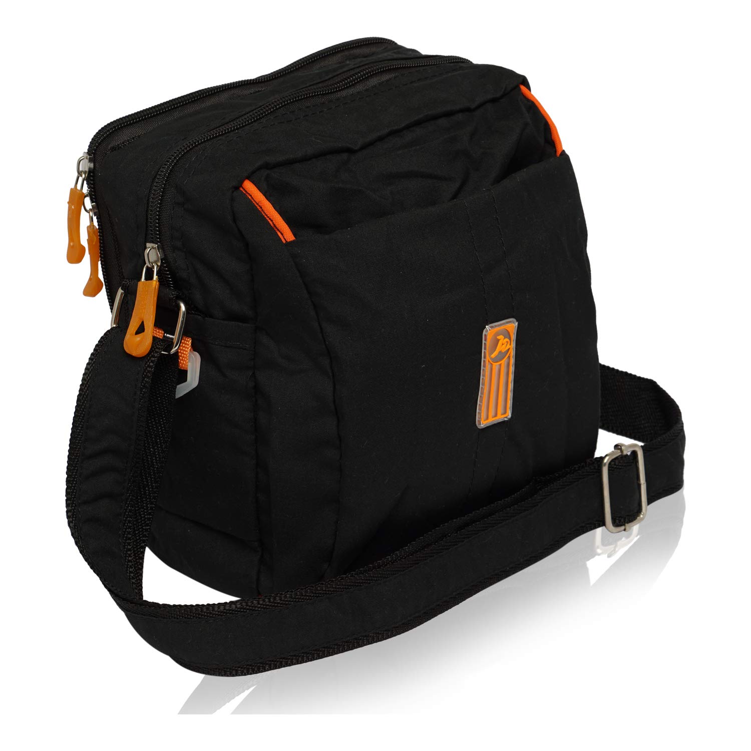 nfi essentials Unisex Sling Bag Cross Body Multipurpose Hand Bag Sling Bag Slim Bag for Office, Cash, Business Collection, Travelling | Stylish Hanging Side Messenger Bag (Black)-picture-42