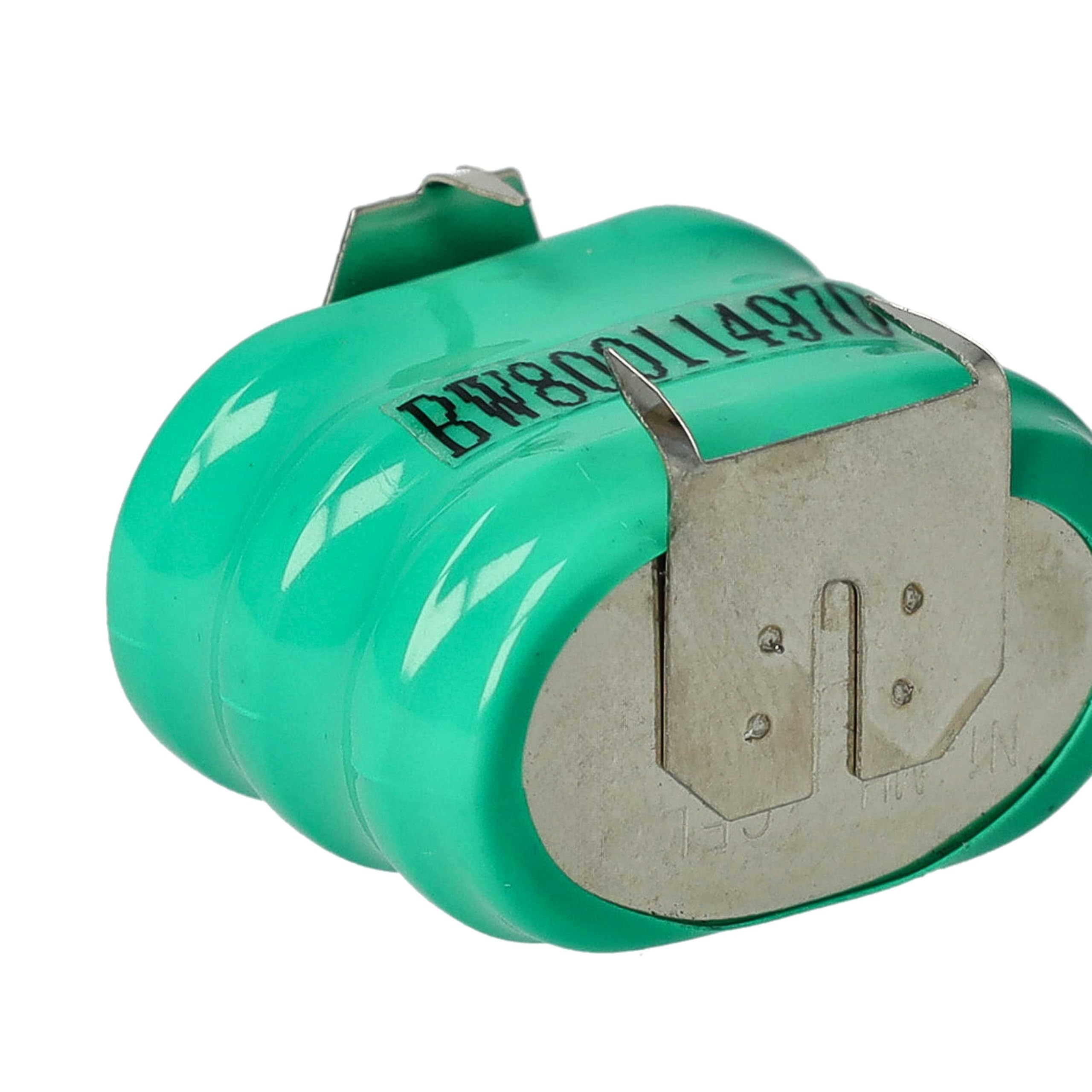 vhbw 100x NiMH Batería de botón de Repuesto Tipo 3/V150H 3 Pines 150 mAh 3,6 V Compatible para lámparas solares, etc.