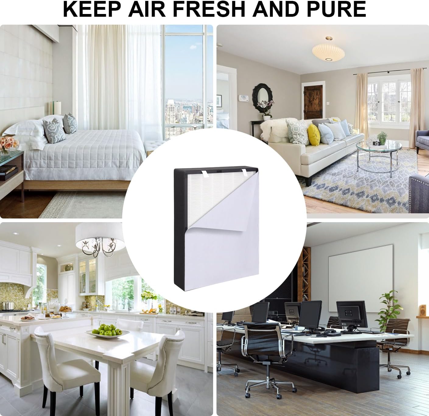 75i True HEPA Replacement Filter Compatible with Alen BreatheSmart 75i Air Purifier - Replace Part B7-Fresh, B7-MP-Pet & B 7-Pure