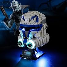 Vaodest LED Light Lego Captain Rex Helmet Set 75349 Building Blocks Model Set Designed and Configured Compatible with 75349 Models LED Light Only, Not Building Blocks Kit